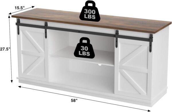 JUMMICO TV Stand for 65 Inch TV - Image 2