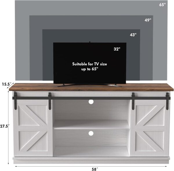JUMMICO TV Stand for 65 Inch TV - Image 3
