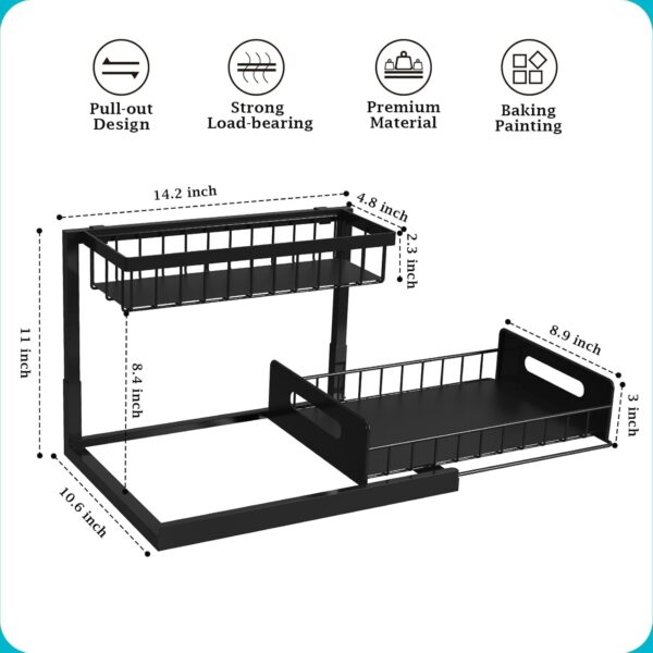 REALINN Pull-Out Under Sink Storage (2 Pack) - Image 4