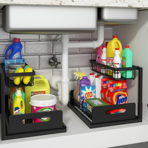 REALINN Pull-Out Under Sink Storage (2 Pack)