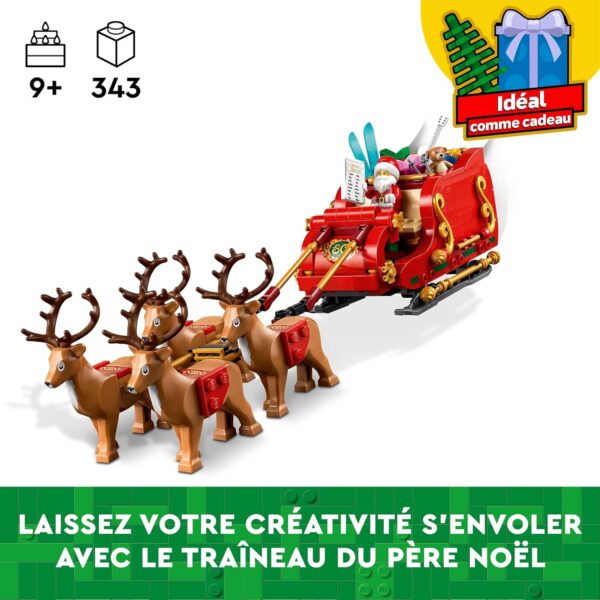 LEGO Santa's Sleigh and Reindeer - Building Toy for Ages 9+ - Image 4