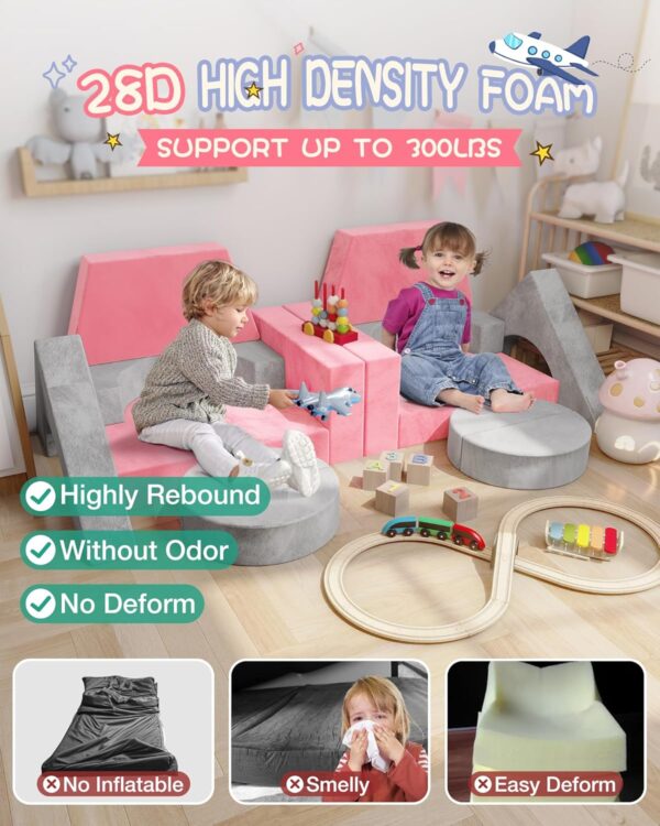 15pcs Modular Kids Play Couch toddler Sofa and fort kit - Image 6