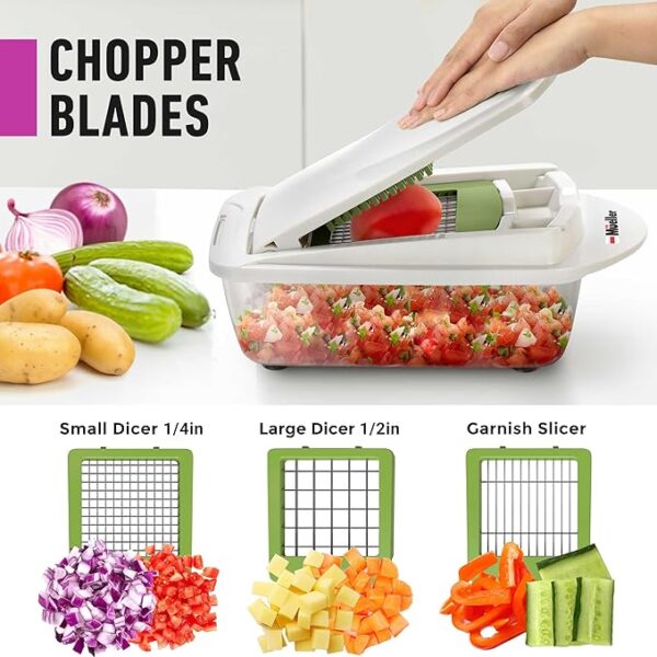 Mueller Pro-Series 10-in-1, 8 Blade Vegetable Chopper - Image 2