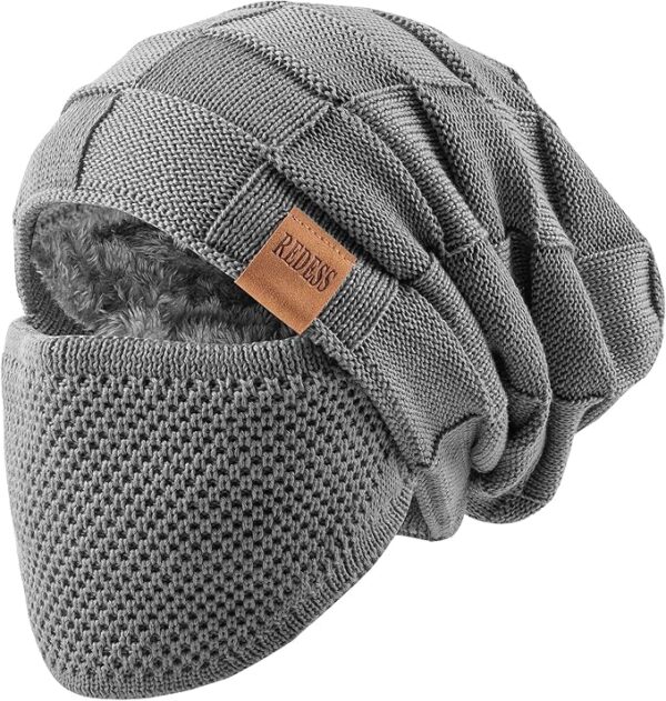 REDESS Winter Beanie with Face Cover 