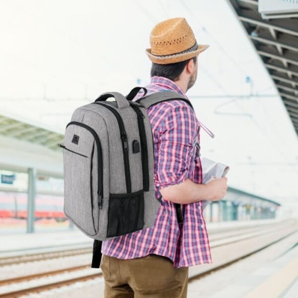MATEIN Travel Laptop Backpack, Business Anti-Theft Slim Sturdy Backpack with USB Charging Port - Image 2