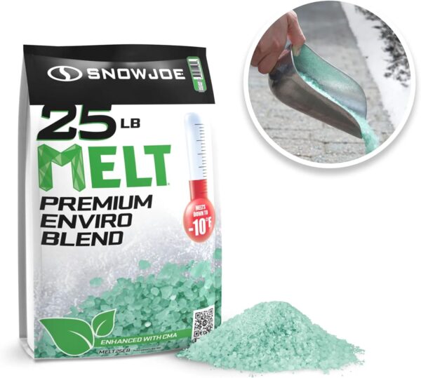 Snow Joe Ice & Snow Melt for Driveway, Concrete & Sidewalk, Melt-2-Go, 25-Pound Bag. - Image 7