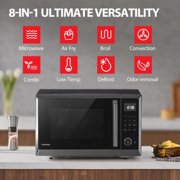 Toshiba 8-in-1 Air Fryer Combo Microwave Oven - Image 3