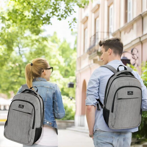 MATEIN Travel Laptop Backpack, Business Anti-Theft Slim Sturdy Backpack with USB Charging Port - Image 8