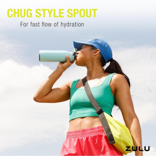 ZULU Ace Vacuum Insulated Water Bottle with Chug Spout - Image 3