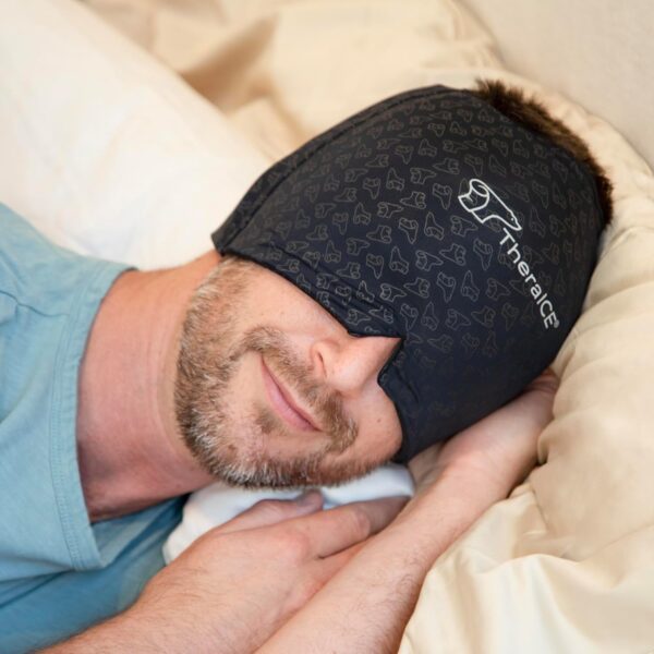 TheraICE Migraine Relief Cap PRO, Headache Relief Cap, Ice Face Mask, Cold Compress Head Wrap - Image 2