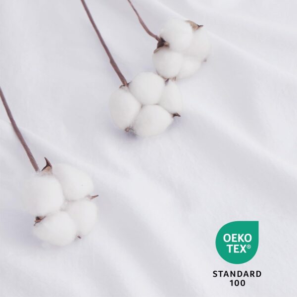Bedsure Cotton Duvet Cover Full - Bright White Minimalist Duvet Cover for All Seasons - Image 3