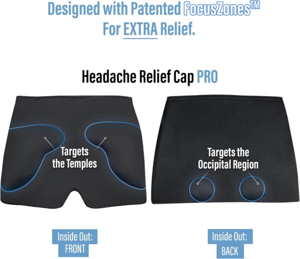 TheraICE Migraine Relief Cap PRO, Headache Relief Cap, Ice Face Mask, Cold Compress Head Wrap - Image 8