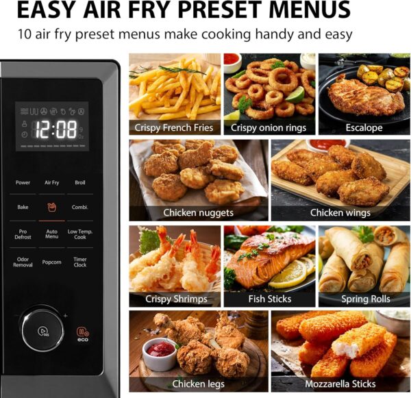 Toshiba 8-in-1 Air Fryer Combo Microwave Oven - Image 7