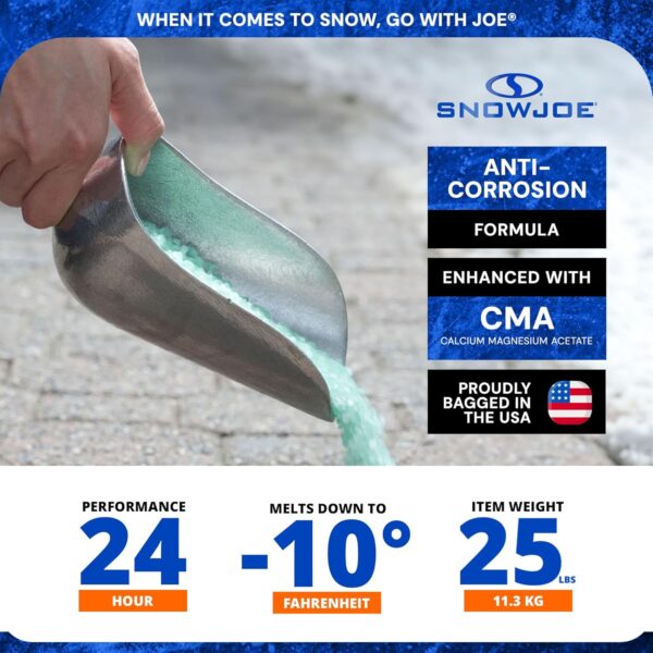 Snow Joe Ice & Snow Melt for Driveway, Concrete & Sidewalk, Melt-2-Go, 25-Pound Bag. - Image 4