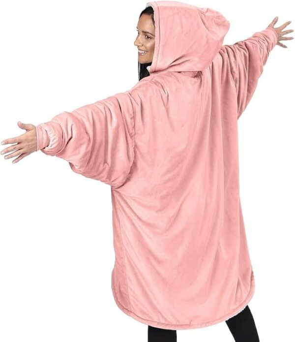 THE COMFY Original | Sherpa Lined Microfiber Fleece Wearable Blanket, - Image 3