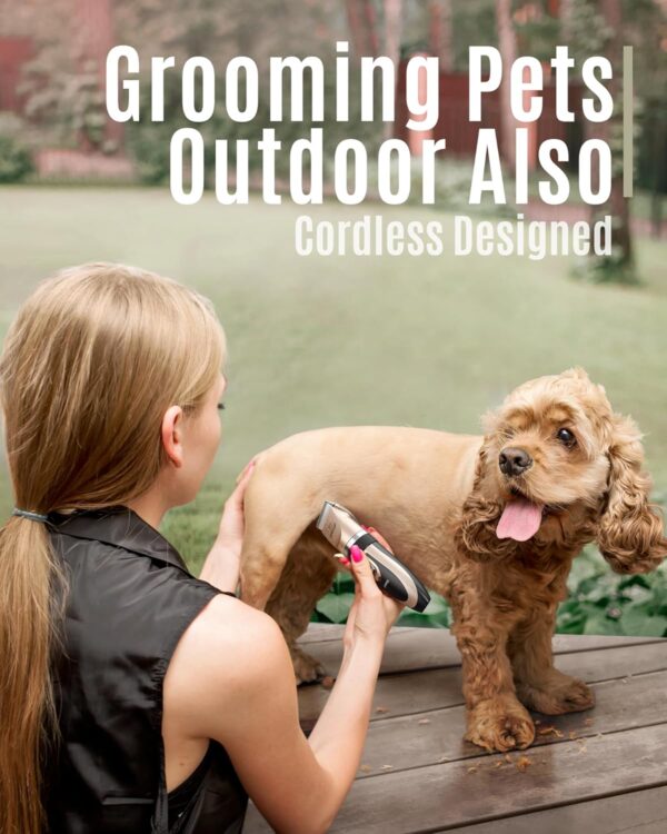oneisall Dog Clipper Low Noise, Dog Grooming Kit with Rechargeable - Image 3