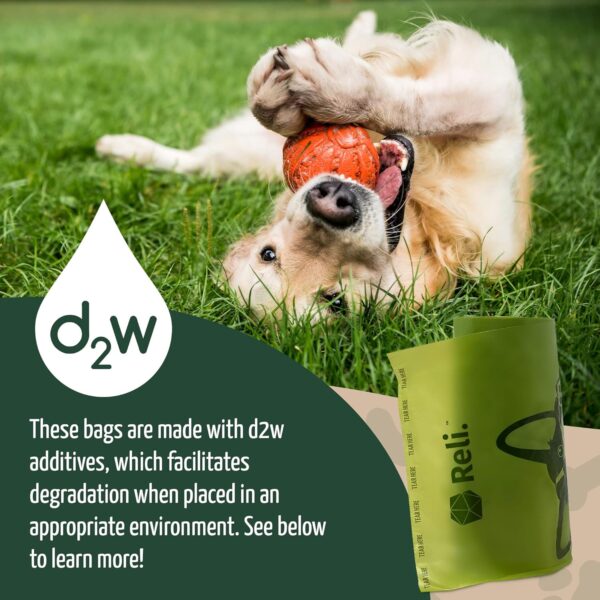 1200-ct (80 Rolls) Reli. Biodegradable Dog Poop Bags w/ Leash Clip Dispenser - Image 6