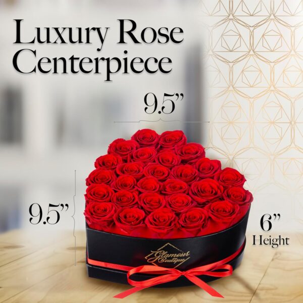 27 Preserved Roses in a Heart Box - Flowers Forever Valentine's Day, Roses Forever for Women