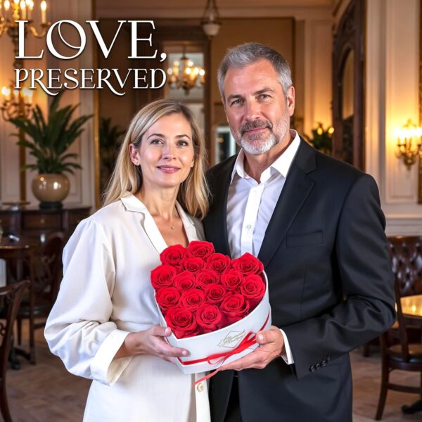 16 Preserved Roses in a Box - Flowers Forever Valentine's Day, Roses Forever for Women - Image 8