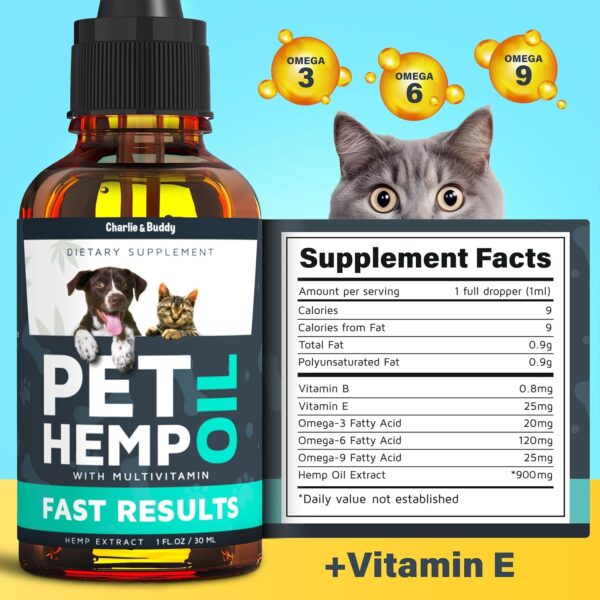 Buddy Hemp Оil for Dogs Cats - Helps Pets with Аnxiеty, Pаin, Strеss, Slееp, Аrthritis, Sеizures Rеlief - Image 2
