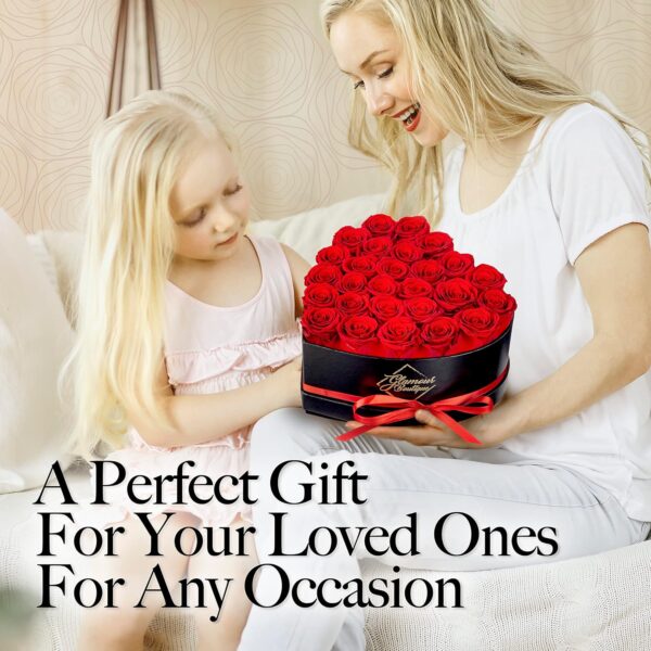 27 Preserved Roses in a Heart Box - Flowers Forever Valentine's Day, Roses Forever for Women - Image 7