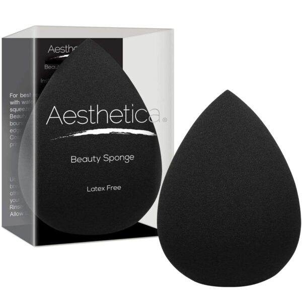 Aesthetica Cosmetics Beauty Sponge Blender - Latex Free and Vegan Makeup Sponge Blender